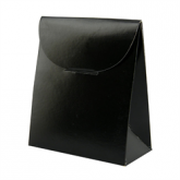 Embalagem formato sacola, de papel na cor preta