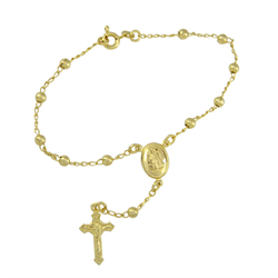 Pulseira terço bolinha N. Senhora Aparecida